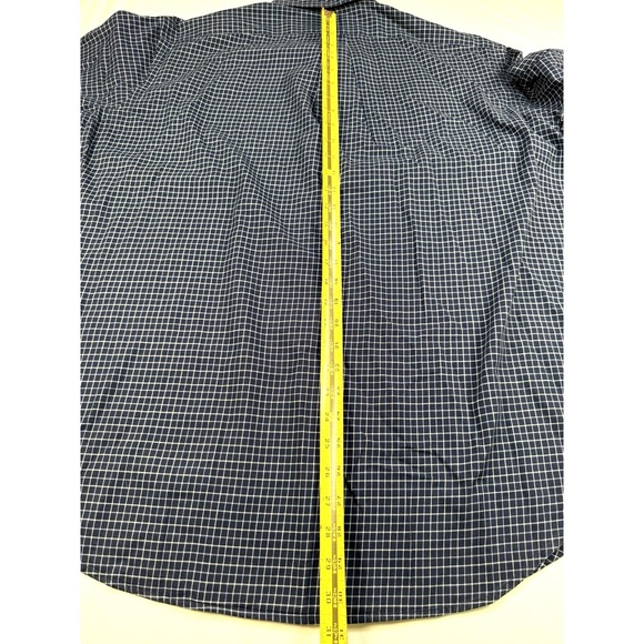 Ralph Lauren Classic Fit XL‎ Button Down Tattersall Blue White Shirt - Picture 6 of 7